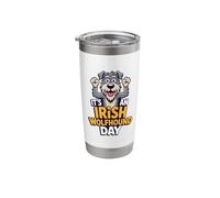 It's an Irish Wolfhound Day Cute Puppy Cartoon Pet Dog Breed Stainless Steel Insulated Tumbler
