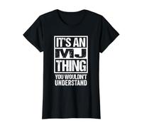 It's an MJ Thing You Wouldn't Understand First Name Value Graphic T-Shirt, Women, Black, M