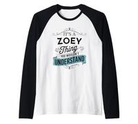 It's an Zoey Thing You Wouldn't Understand Funny Zoey Name Raglan Baseball Tee