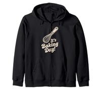 It's Baking Day Whisk Pastry Chef Home Cooking Kitchen Bake Zip Hoodie