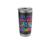 It's Beautiful Day for Learning Tie Dye Back to School Stainless Steel Insulated Tumbler
