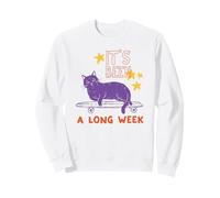 It's Been A Long W at Skateboard Feline Humor Sweatshirt