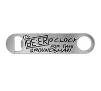 Its Beer Oclock for This Groundsman Personalised Beer Bottle Opener Gift