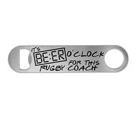 Its Beer Oclock for This Rugby Coach Personalised Beer Bottle Opener Gift