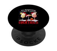 It's Beginning To Look A Lot Like Cocktail Glasses Christmas PopSockets Adhesive PopGrip