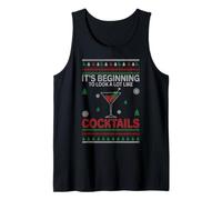 It's Beginning to Look A Lot Like Cocktails Ugly Christmas Tank Top
