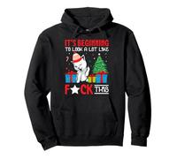 It's Beginning to Look A Lot Like Fxck This Funny Xmas Cat Pullover Hoodie