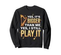 It's Bigger Than Harping Harp Instrument Harpist Music Harp Sweatshirt