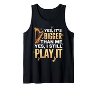 It's Bigger Than Harping Harp Instrument Harpist Music Harp Tank Top