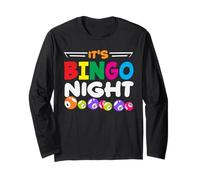 It's Bingo Night Colorful Bingo Fun Vibes Long Sleeve T-Shirt