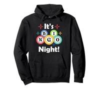It's Bingo Night Excited Player Retro Vintage Pullover Hoodie