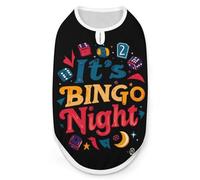 It's Bingo Night Funny Dog Vest Cute Sleeveless Pet Shirt Pullover Cats T-Shirts Tank Tops M