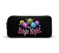 It's Bingo Night Funny Pen Case Pencil High Capacity Pouch Stationery Bag Makeup Cosmetic Organizer For Men Women