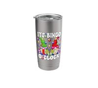 Its Bingo Time Saying Funny Gnome for Women Men Bingo Night Stainless Steel Insulated Tumbler