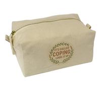 'It's Called Coping. Look It Up' Canvas Wash Bag/Makeup Case (CS00044616)