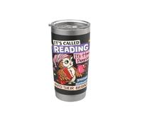 It's Called Reading Owl Design for Book Lovers Stainless Steel Insulated Tumbler