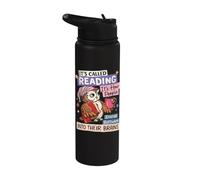 It's Called Reading Owl Design for Book Lovers Stainless Steel Insulated Water Bottle