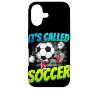 It's Called Soccer Funny Cartoon Ball Graffiti Style Boys Case for iPhone 17