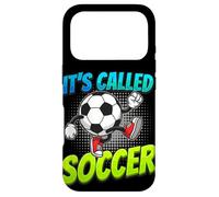 It's Called Soccer Funny Cartoon Ball Graffiti Style Boys Case for iPhone 17 Pro