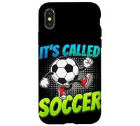 It's Called Soccer Funny Cartoon Ball Graffiti Style Boys Case for iPhone X/XS