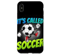 It's Called Soccer Funny Cartoon Ball Graffiti Style Boys Case for iPhone XS Max