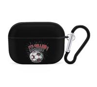 Its Called Soccer Not Football Case Compatible with AirPods Pro 1 2 | protective cover,hard shell with keychain,fashion pattern,easy to carry