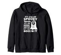 It's Called Spooky Water It's Like Normal Water But Has Boos Zip Hoodie
