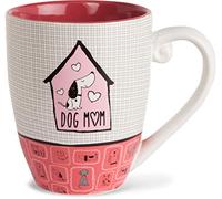 It's Cats & Dogs Dog Mom Cermaic Extra Large Coffee Mug Tea Cup 20 oz, Ceramic, Pink, 20oz