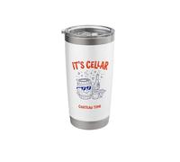 It's Cellar Chateau Time Funny Wine Barrel Cork Doodle Stainless Steel Insulated Tumbler