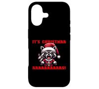 IT'S CHRISTMAAAAAS! Funny Christmas Santa Claus Raccoon Meme Case for iPhone 17