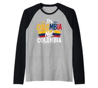 Its Colombia Not Columbia Colombian Pride Bogota Medellin Raglan Baseball Tee