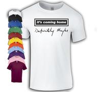 It's Coming Home Definitely Maybe England T-Shirt, Football Theme Green