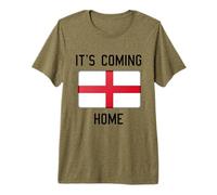 It's Coming Home England Flag Football Fan Premium T-Shirt