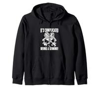 It's Complicated Being A Gemini Horoscope Zodiac Sign Zip Hoodie