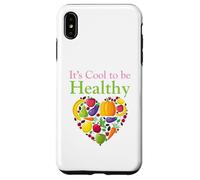 It's Cool To Be Healthy -Love Vegan, Animal Vegetarian Peace Case for iPhone XS Max