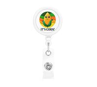 Its Corn It Has The Juice Retractable Badge Holder Reel Clip Id Card Holder forNurse Student Office Worker