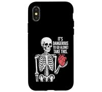 It's Dangerous To Go Alone Skeleton Heart Case for iPhone X/XS