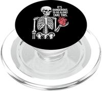 It's Dangerous To Go Alone Skeleton Heart PopSockets PopGrip for MagSafe