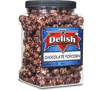 Its Delish Gourmet Chocolate Popcorn Jumbo 16 Ounce Container, Festive Caramel Corn, Air Pressed, Sweet and Crispy Glazed Carmel Corn Snack, Movie Night, Parties, Events - Gluten Free, Vegan,
