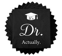 It's Dr Actually Napkins, Doctor Graduation Decorations Napkins,Doctor Birthday Medical School PHD Dentist Physician Graduation Party Supplies Class of 2025