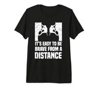 It's Easy to be Brave - Bouldering Rock Climber Premium T-Shirt