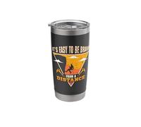 It's Easy to be Brave from a Distance - Bolder Rock Climber Stainless Steel Insulated Tumbler