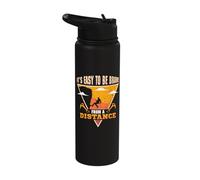 It's Easy to be Brave from a Distance - Bolder Rock Climber Stainless Steel Insulated Water Bottle