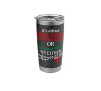 It's Either Serial Killer Documentaries or Christmas Movies Stainless Steel Insulated Tumbler