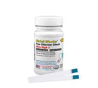 ITS Europe WaterWorks 480124 Free Chlorine Test Strip, Ultra High II Range, 61 Seconds Test Time, 0-2000ppm Range (Bottle of 50), 1