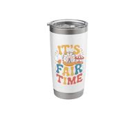 It's Fair Time Carousel Rides Country Fair Carnival Fair Stainless Steel Insulated Tumbler