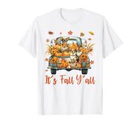 It's Fall Y'all Chihuahua Dog On Truck Thanksgiving Kids T-Shirt