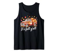 It's Fall Y'all Pumpkin Truck Autumn Tree Hello Fall Tank Top