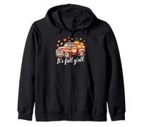 It's Fall Y'all Pumpkin Truck Autumn Tree Hello Fall Zip Hoodie