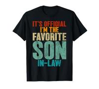 It's Finally Official I'm The Favorite Son In Law Retro T-Shirt